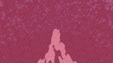 Dijital doku yüzey tasarım biçimi ile modern video animasyonu için gelişmiş hareket grafikleri