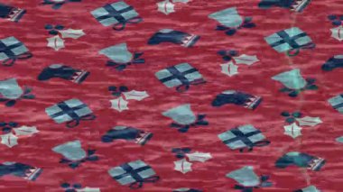 Benzersiz dijital animasyon tarzı grafikleri olan yaratıcı ortam tasarımı için yenilikçi hareket dokusu