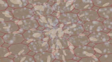 Dijital doku yüzey tasarım biçimi ile modern video animasyonu için gelişmiş hareket grafikleri