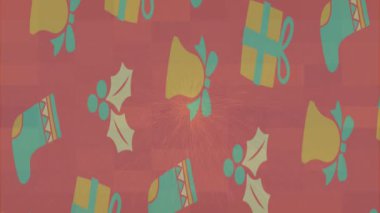 Organik desenli yüzey giriş stili video film sanatı ile soyut arkaplan tasarımı