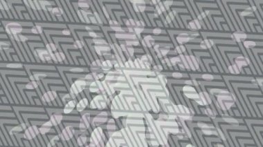 Benzersiz video giriş tasarımı projeleri için detaylı yüzey kalıbı film animasyon stili grafik girişi