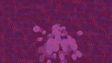 Soyut hareket desenli fütüristik video üretimi için dinamik dijital arkaplan