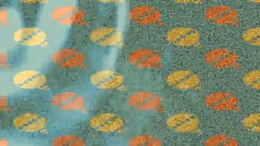 Organik desenli yüzey giriş stili video film sanatı ile soyut arkaplan tasarımı