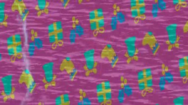 Dijital doku yüzey tasarım biçimi ile modern video animasyonu için gelişmiş hareket grafikleri