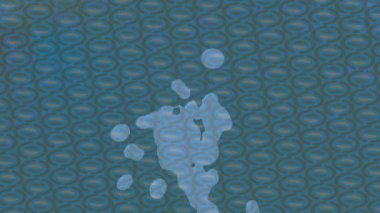 Soyut hareket desenli fütüristik video üretimi için dinamik dijital arkaplan