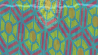 Estetik doku arkaplan tasarımı renkli hareket grafikleri ile moda film giriş profosyoneli