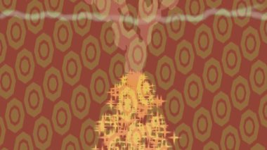 Organik desenli yüzey giriş stili video film sanatı ile soyut arkaplan tasarımı