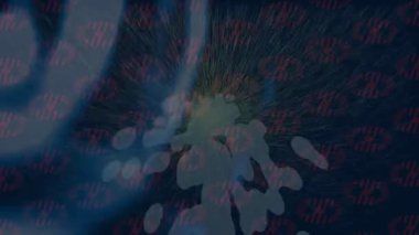 Estetik doku arkaplan tasarımı renkli hareket grafikleri ile moda film giriş profosyoneli