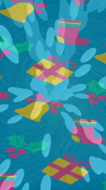 Lüks hareket projeleri için soyut tasarım stili animasyonu olan üst düzey dijital doku