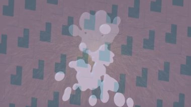 Dijital doku yüzey tasarım biçimi ile modern video animasyonu için gelişmiş hareket grafikleri