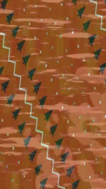 Organik desenli yüzey giriş stili video film sanatı ile soyut arkaplan tasarımı