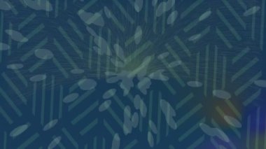 Benzersiz dijital animasyon tarzı grafikleri olan yaratıcı ortam tasarımı için yenilikçi hareket dokusu