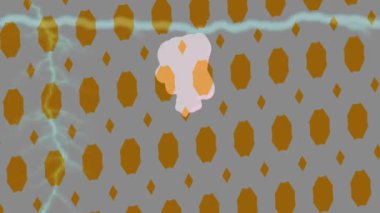 Benzersiz dijital animasyon tarzı grafikleri olan yaratıcı ortam tasarımı için yenilikçi hareket dokusu