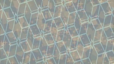 Benzersiz video giriş tasarımı projeleri için detaylı yüzey kalıbı film animasyon stili grafik girişi