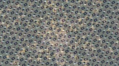 Benzersiz video giriş tasarımı projeleri için detaylı yüzey kalıbı film animasyon stili grafik girişi