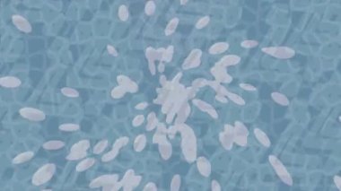 Benzersiz dijital animasyon tarzı grafikleri olan yaratıcı ortam tasarımı için yenilikçi hareket dokusu