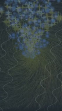 Dijital doku yüzey tasarım biçimi ile modern video animasyonu için gelişmiş hareket grafikleri