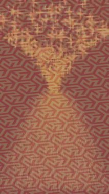 Soyut hareket desenli fütüristik video üretimi için dinamik dijital arkaplan