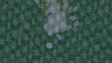 Benzersiz hareket grafikleri tasarım sanatına sahip yaratıcı film üretimi için özet bir arkaplan