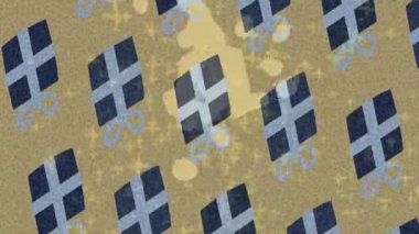 Benzersiz dijital animasyon tarzı grafikleri olan yaratıcı ortam tasarımı için yenilikçi hareket dokusu