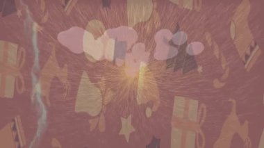 Lüks hareket projeleri için soyut tasarım stili animasyonu olan üst düzey dijital doku