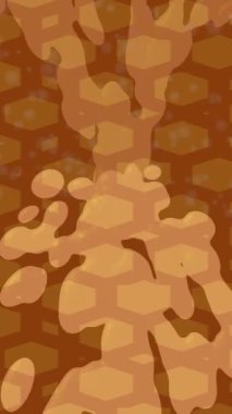 Benzersiz dijital animasyon tarzı grafikleri olan yaratıcı ortam tasarımı için yenilikçi hareket dokusu