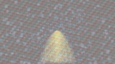 Benzersiz dijital animasyon tarzı grafikleri olan yaratıcı ortam tasarımı için yenilikçi hareket dokusu