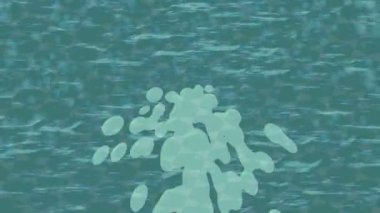 Benzersiz dijital animasyon tarzı grafikleri olan yaratıcı ortam tasarımı için yenilikçi hareket dokusu