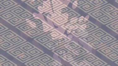 Lüks hareket projeleri için soyut tasarım stili animasyonu olan üst düzey dijital doku