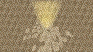 Organik desenli yüzey giriş stili video film sanatı ile soyut arkaplan tasarımı