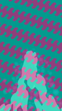 Benzersiz dijital animasyon tarzı grafikleri olan yaratıcı ortam tasarımı için yenilikçi hareket dokusu