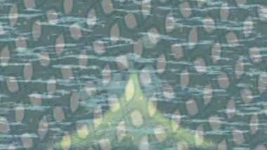 Soyut hareket desenli fütüristik video üretimi için dinamik dijital arkaplan