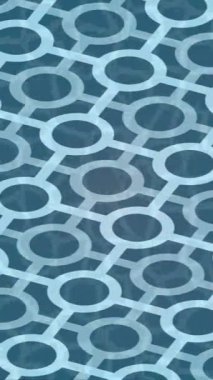 Soyut hareket desenli fütüristik video üretimi için dinamik dijital arkaplan