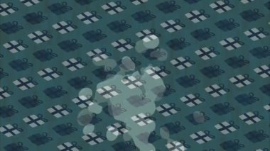 Soyut hareket desenli fütüristik video üretimi için dinamik dijital arkaplan