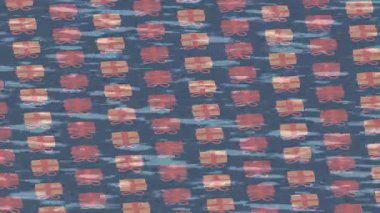 Soyut hareket desenli fütüristik video üretimi için dinamik dijital arkaplan