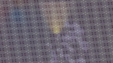 Dijital doku yüzey tasarım biçimi ile modern video animasyonu için gelişmiş hareket grafikleri