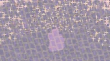 Benzersiz dijital animasyon tarzı grafikleri olan yaratıcı ortam tasarımı için yenilikçi hareket dokusu