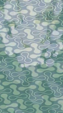 Soyut hareket desenli fütüristik video üretimi için dinamik dijital arkaplan