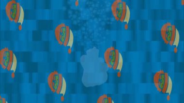 Benzersiz video giriş tasarımı projeleri için detaylı yüzey kalıbı film animasyon stili grafik girişi