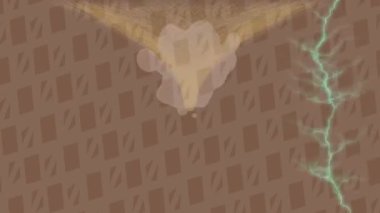 Dijital doku yüzey tasarım biçimi ile modern video animasyonu için gelişmiş hareket grafikleri