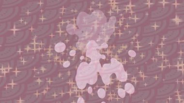 Organik desenli yüzey giriş stili video film sanatı ile soyut arkaplan tasarımı