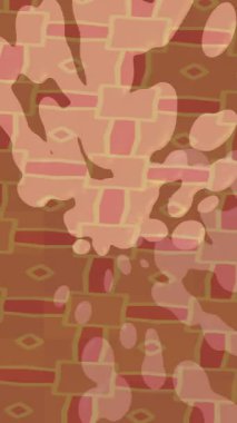 Benzersiz dijital animasyon tarzı grafikleri olan yaratıcı ortam tasarımı için yenilikçi hareket dokusu