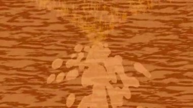 Benzersiz dijital animasyon tarzı grafikleri olan yaratıcı ortam tasarımı için yenilikçi hareket dokusu