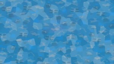 Dijital doku yüzey tasarım biçimi ile modern video animasyonu için gelişmiş hareket grafikleri