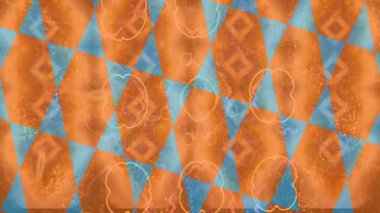 Benzersiz dijital animasyon tarzı grafikleri olan yaratıcı ortam tasarımı için yenilikçi hareket dokusu