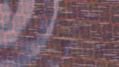 Organik desenli yüzey giriş stili video film sanatı ile soyut arkaplan tasarımı