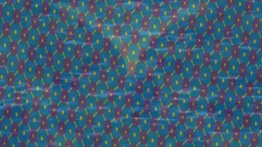 Benzersiz dijital animasyon tarzı grafikleri olan yaratıcı ortam tasarımı için yenilikçi hareket dokusu