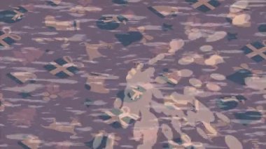 Benzersiz video giriş tasarımı projeleri için detaylı yüzey kalıbı film animasyon stili grafik girişi