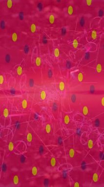 Soyut hareket desenli fütüristik video üretimi için dinamik dijital arkaplan