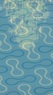 Benzersiz dijital animasyon tarzı grafikleri olan yaratıcı ortam tasarımı için yenilikçi hareket dokusu